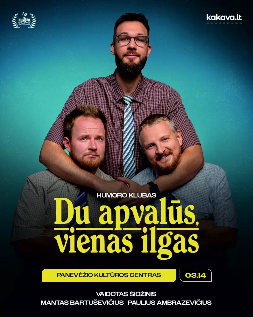„Humoro klubas“ su nauja programa „Du apvalūs, vienas ilgas“