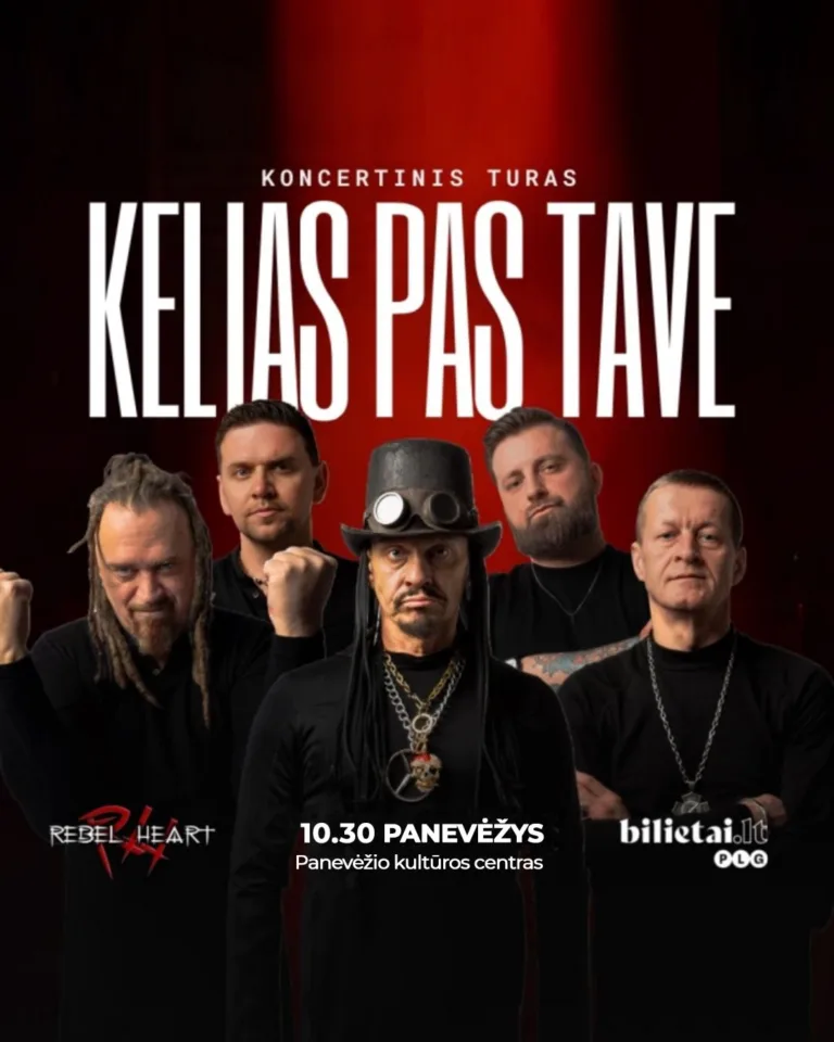 GRUPĖS „REBELHEART“ KONCERTAS „KELIAS PAS TAVE“