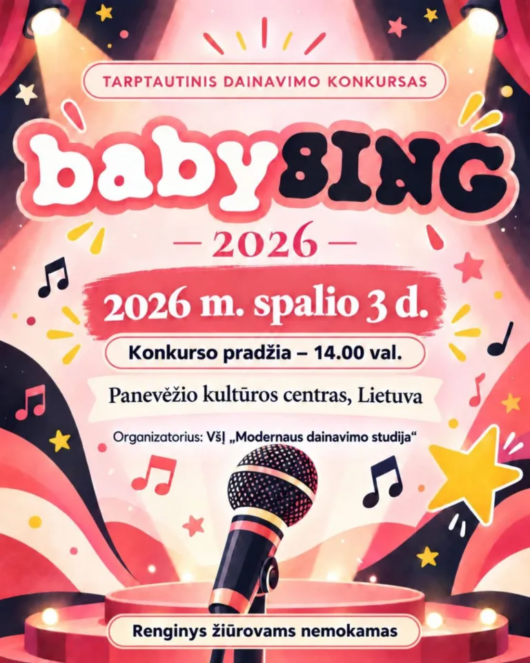 Tarptautinis konkursas „BABY SING 2026“