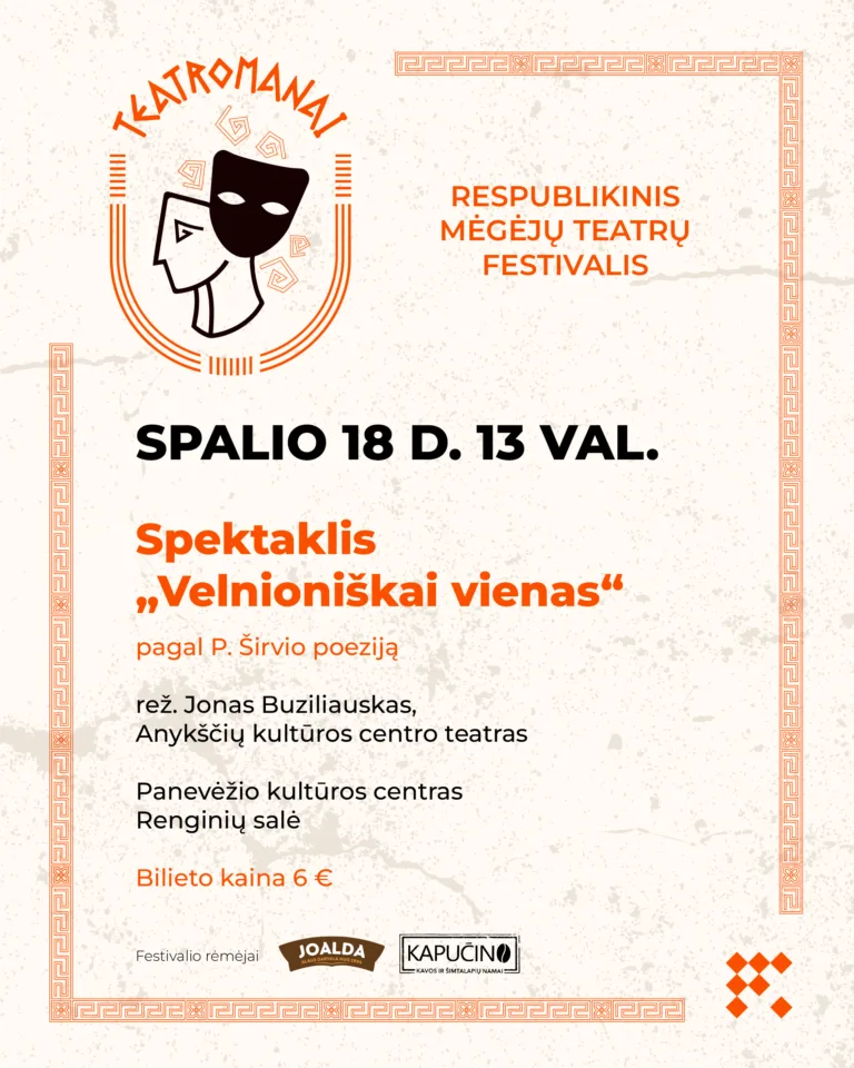 SPEKTAKLIS „VELNIONIŠKAI VIENAS“